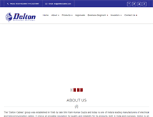 Tablet Screenshot of deltoncables.com